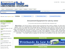Tablet Screenshot of amusementtrader.com